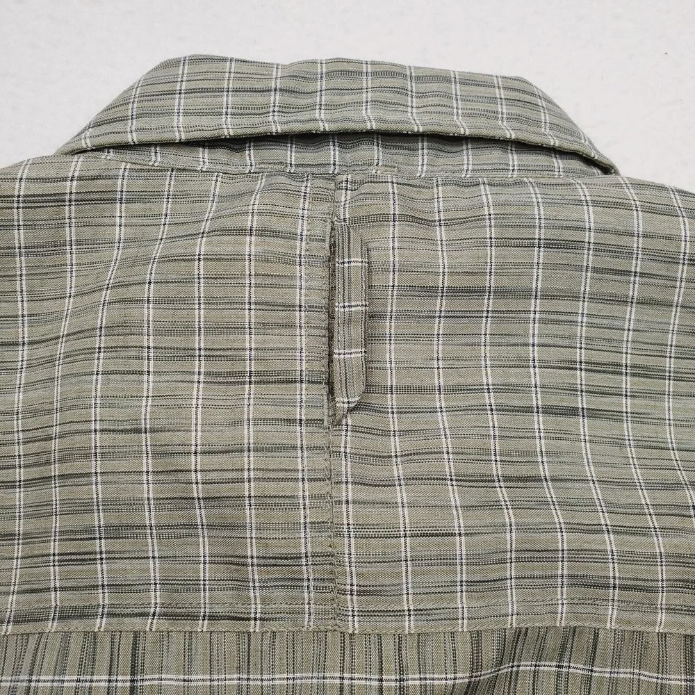 North Face Shirt Mens‎ Large Gray Striped Button Up Outdoor Casual Streetwear